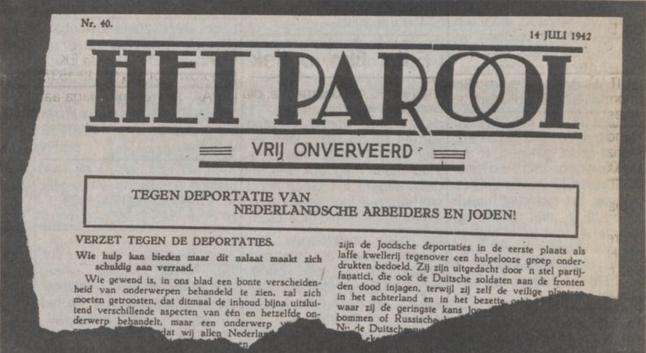 Parool 14 juli 1942